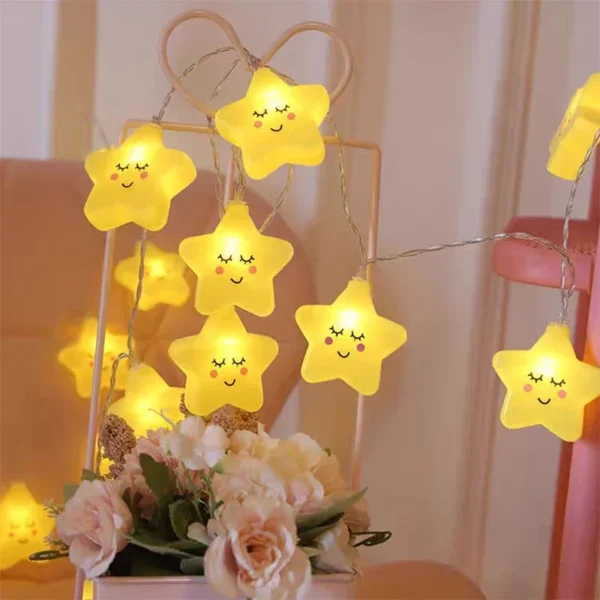 LED Lights String Star Garland Lamp USB/Battery Powered For Living Room Outdoor Garden Camping Wedding Christmas Party Decor - Image 3