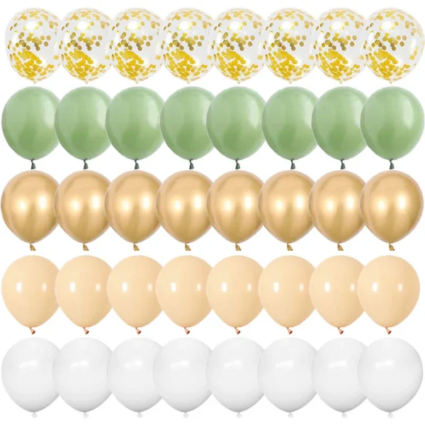 40pcs 12inch Rose Gold Confetti Latex Balloons Happy Birthday Party Decorations Kids Adult Boy Girl Baby Shower Wedding Supplies - Image 2