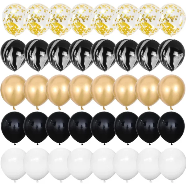 40pcs 12inch Rose Gold Confetti Latex Balloons Happy Birthday Party Decorations Kids Adult Boy Girl Baby Shower Wedding Supplies - Image 5